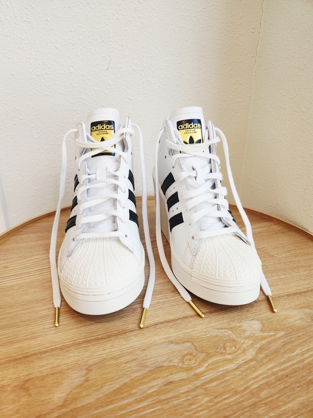 RARE Size 6 adidas Superstar Ellure Shoe Sneaker FW0102 Wedge Heel 2.25" NWOT - Picture 7 of 13